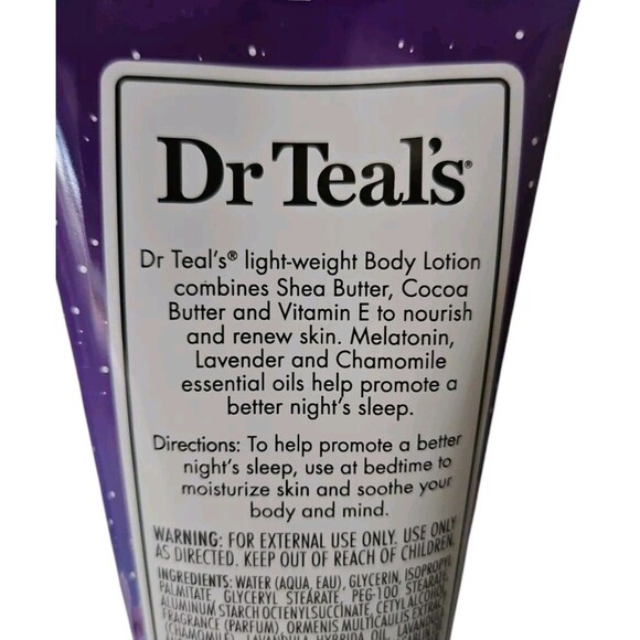 Dr Teal's Foaming Sleep Bath with Epsom Salt & Melatonin w/Dr.Teal Sleep Lotion - Picture 3 of 7